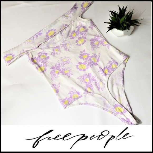 Free People Tops - FREE PEOPLE Off-The-Shoulder Thong Bodysuit